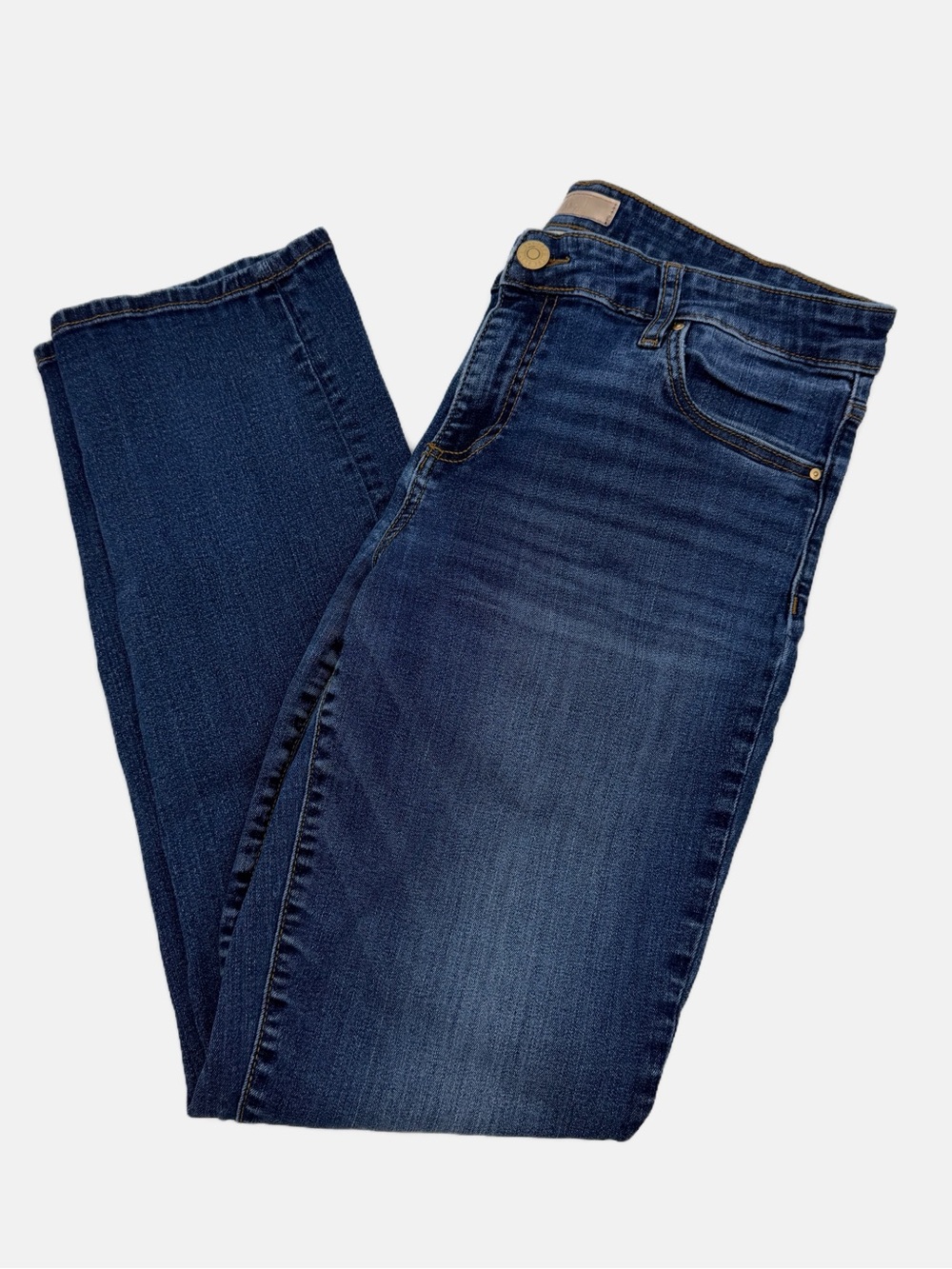 KUT from the Kloth Catherine Boyfriend Jeans Size 12 Medium Wash Stretch Denim